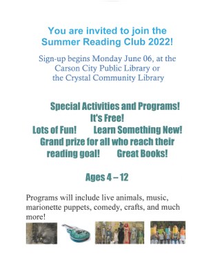 Summer Reading Club sign-up