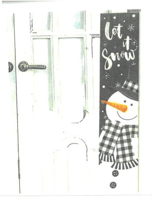 Painted Porch Snowman Sign Craft
